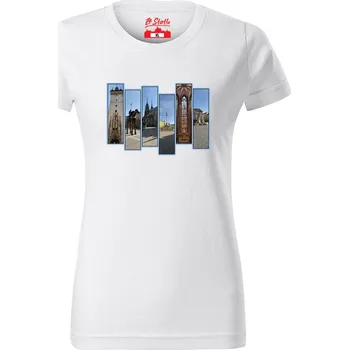 Dámské tričko Dámské tričko - Brno památky Bílá L