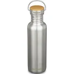 Klean Kanteen Nerezová lahev Reflect 27oz (w/Bamboo Cap) - brushed stainless 800 ml