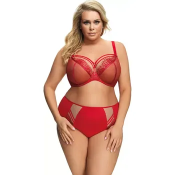 Kalhotky Gorsenia K 497 M-3XL Paradise spodní díl bikin červený Ruda 3xl
