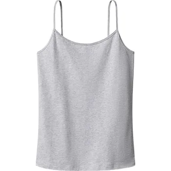 esmara® Dámský top se špagetovými ramínky s BIO bavlnou (šedá, S(36/38))