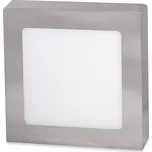 Stříbrný přisazený LED panel hranatý 225 x 225mm 18W - Teplá bílá - Ecolite - LED-CSQ-18W/27/CHR - LED-CSQ-18W/27/CHR