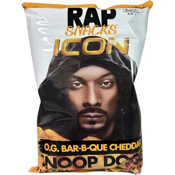 Slaná pochutina Rap Snack Rap Snacks Icon BBQ Cheddar Snoop Dogg Potato Chips 71g