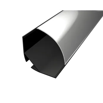 LED lišta Hliníkový profil lišta pro LED pásky rohový R1 černý - profil lišta + Hranatý černý difuzor 1m - LED Solution - LP204B/LP205B-1M_LP205-BLACKC-1M - LP204B/LP205B-1M_LP205-BLACKC-1M