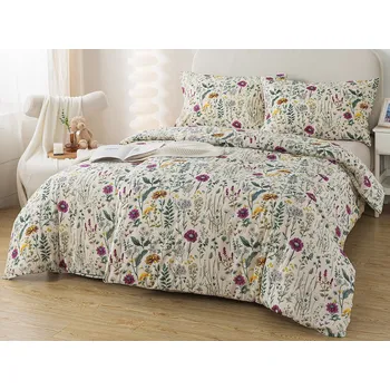 Povlečení XPOSE® Prodloužené bavlněné Renforcé povlečení BOTANICA 140x220 cm, 70x90 cm, Bavlna RENFORCÉ + Prodloužená možnost vrácení zboží do 50 dnů