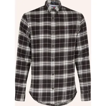 Pánská košile Tommy Jeans Pánská Flanelová Košile Regular Fit, černá /...