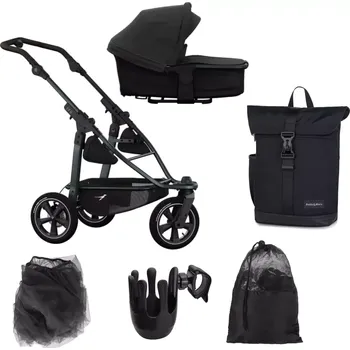 Kočárek TFK mono 3 2v1 včetně příslušenství 2025 anthracite with red highlights