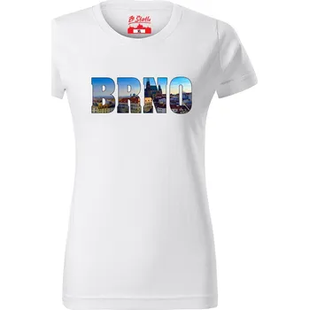 Dámské tričko Dámské tričko - Brno barevné Bílá XL