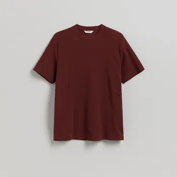 Reserved - Strukturální tričko comfort fit - hnědá - 247FP-83X - 247FP-83X-XXL