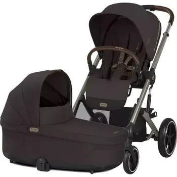 Kočárek CYBEX Balios S Lux + Cot S Lux 2025 Chocolate Brown Taupe Frame