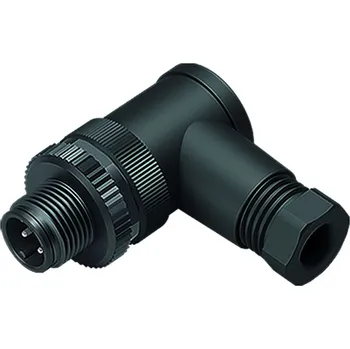 Binder 99 0429 44 04 Úhlový konektor M12, kontakty: 4, 4,0-6,0 mm, nestíněný, šroubovací svorka, IP67, UL