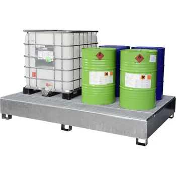 Olejová vana IBC-záchytná vana, typ GS2a s plnicím prostorem, pozinkovaná