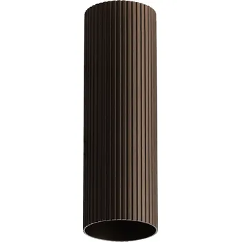 Minimalistická bodová svítidlo Lucas Ribbed Tube 50 kávová