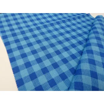 HABINA 125 (208925-2-1 Kostky modro-modré 1cm)-142cm / METRÁŽ NA MÍRU