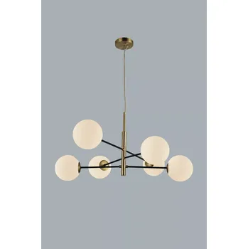 Designový lustr Oviedo 6 zlaté/Bk