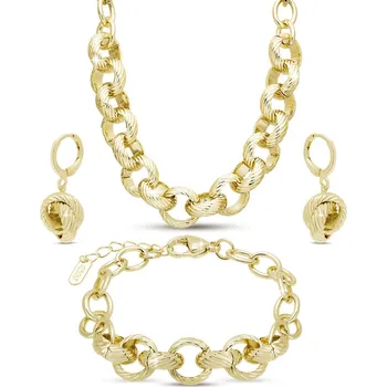 Souprava šperků DUBAI 10 0058 Kompletní set řetízek, náramek, náušnice Ellami