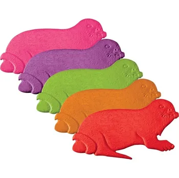 Protiskluzová podložka MSV protiskluzové přísavky s motivem tuleňů, barevné, SBS kaučuk, 5 ks