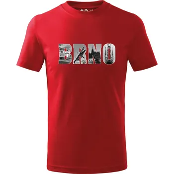 Dětská móda Dětské tričko - Brno Lužánky Červená 6 let