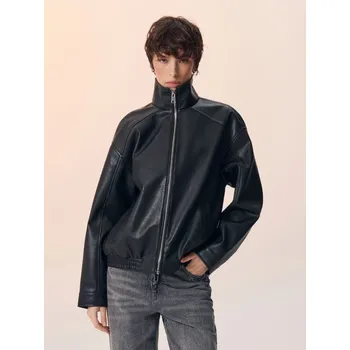 Bunda z imitace kůže - L - House - černá - 124EW-99X