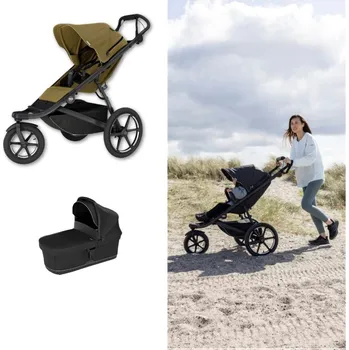 Kočárek THULE Urban Glide 3 Kočárek od narození Set A - Nutria Green Black
