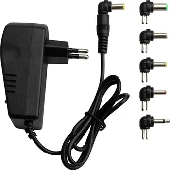 Adaptér k notebooku APT Univerzální AC adaptér s 6 výměnnými koncovkami 30 W