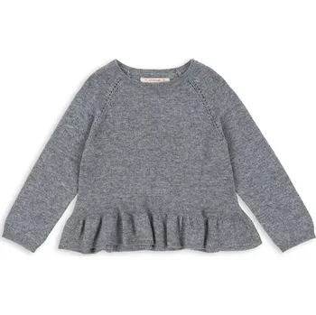 Dámský svetr Svetr s příměsí kašmíru Konges Sløjd CATHY KNIT SWEATER šedá barva, KS103748 KS103748.9BYA 09X, vel. 122-128