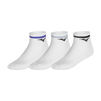 Pánské ponožky MIZUNO TN Mid 3P With Line 6PK (U) / White/Ether/Bellwether / XL 44-46 - 44-46