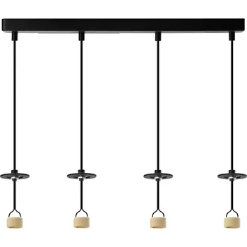 Lucas Base 4L Pendant Gu10 černá