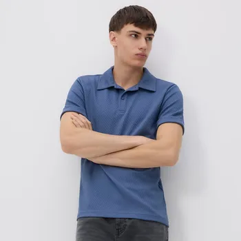 Pánské tričko Reserved - Polo regular - modrá - 289EF-55X - 289EF-55X-M