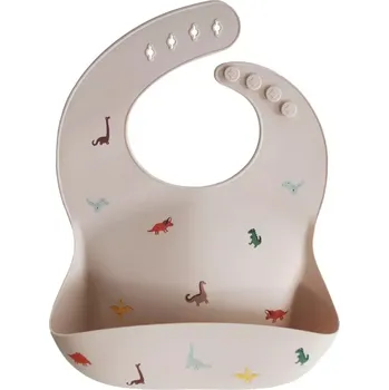 Bryndák MUSHIE silikonový bryndáček Dinosaurus