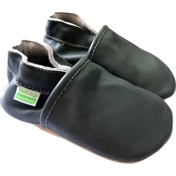 Kojenecké oblečení Černé kožené capáčky Hopi Hop Velikost dle věku Hopi Hop: 6-12 měsíců