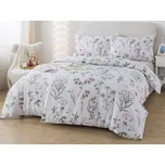 XPOSE® Francouzské bavlněné povlečení VIOLETA 200x220 cm, 70x90 cm, Bavlna + Prodloužená možnost vrácení zboží do 50 dnů