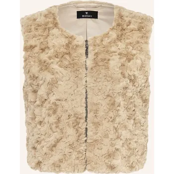 Dámská vesta Monari Dámská Vesta Z Umělé Kožešiny, béžová, 42