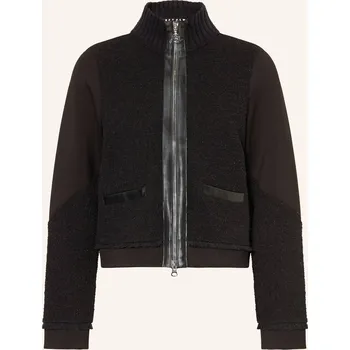 Dámské oblečení Sportalm Dámská Mikinová Bunda S Třpytivou Přízí, černá, 36