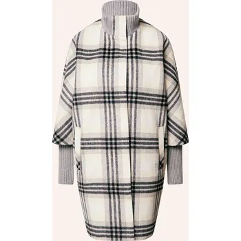 Dámský kabát Comma Dámský Kabát, černá / šedá / béžová, 36