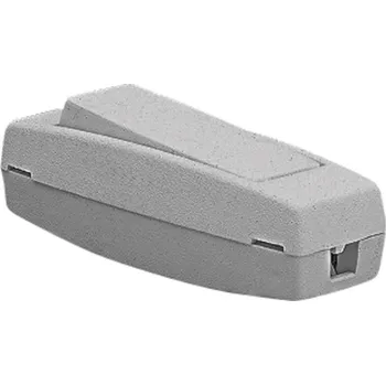 vypínač a zásuvka ABB 3251-01919 spínač šňůrový průchozí šedý