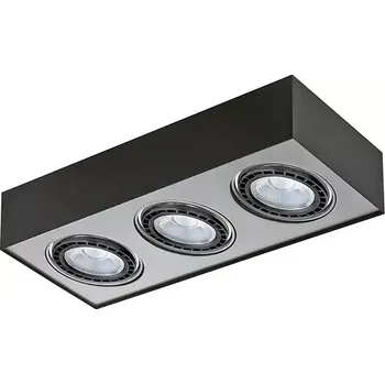 Stropní svítidlo Paulo 3 černé