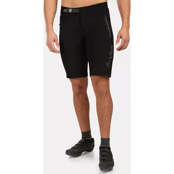 Cyklistické kalhoty Pánské cyklistické kraťasy Kilpi HIXON-M 2v1 pro horskou cyklistiku BLK 3XL