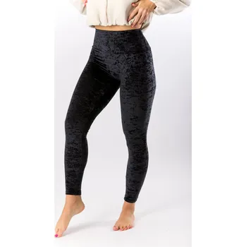 Dámské legíny GoldBee Sametové Legíny Stahující Pas Black Barva: Black, Velikost: XL