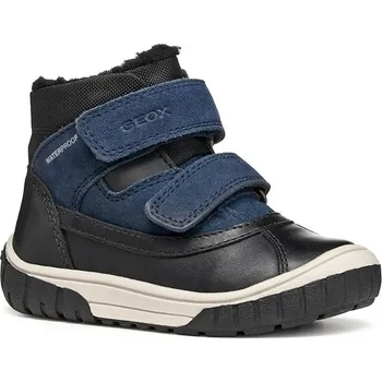 Dívčí zimní obuv Dětské kožené zimní boty Geox OMAR B462DC.04322.20.23 námořnická modř 59X, EUR 23