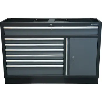 Skříňka na nářadí Matabro MB-TGC1371N, Dílenská skříňka | 7 šuplíků | 1 police | 1360 x 458 x 910 mm
