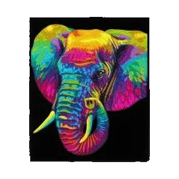 Set školních potřeb Diamond Dotz - Adults Flocked Neon Elephant