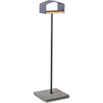 Krmítko pro ptáka Zámečnictví Pluhař Stojka pod krmítko s betonovou deskou ✔ Rezavohnědá matná