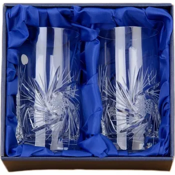 Sklenice ONTE CRYSTAL Bohemia sklenice na vodu 350ml, Větrník Počet sklenic v balení: 2 sklenice v dárkové sadě