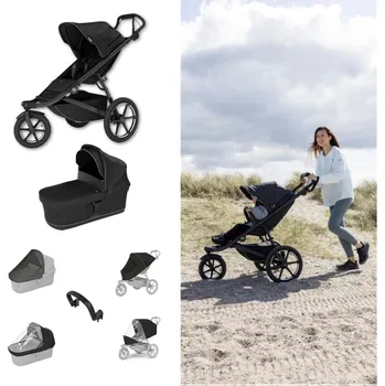 Kočárek THULE Urban Glide 3 Kočárek od narození Set D - Black