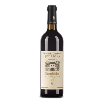 Rodinné vinařství Jedlička Dornfelder červené víno suché 2024 alk. 12,5% 0,75L (holá láhev)