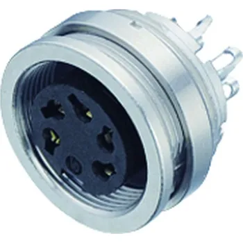 Elektrická zásuvka Binder 09 0104 00 02 Konektor M16 pro montáž na panel, kontakty: 2 (02-a), nestíněný, pájený, IP67, UL