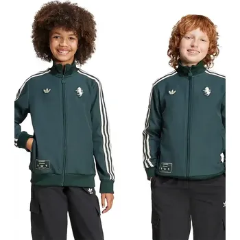 Chlapecká mikina Dětská mikina adidas Performance JUVENTUS zelená barva, s aplikací, JM9450 79X, vel. 164