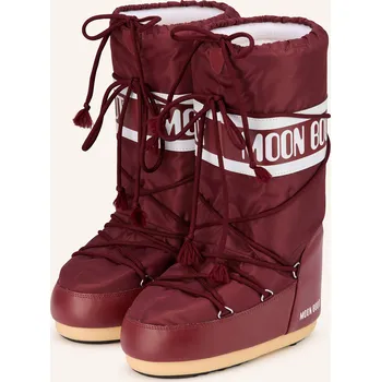 Dámské tenisky Moon Boot Dámské Moon Boots Icon Nylon, tmavě červená / bílá...