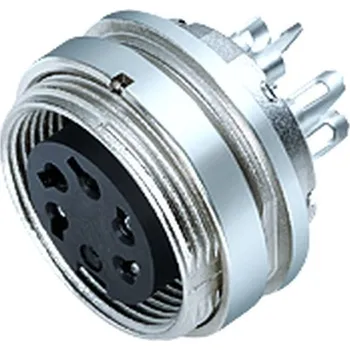 Rozvaděč Binder 09 0474 89 08 Konektor M16 pro montáž na panel, kontakty: 8 (08-a), nestíněný, pájený, IP40, upevněný zepředu