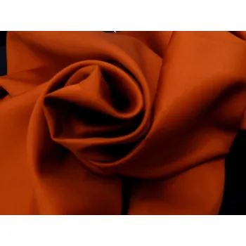 SATEEN 150 (375 hnědá TERRACOTA hladký)-285cm / METRÁŽ NA MÍRU